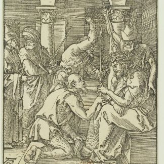La Petite Passion sur bois. 19 (Le Couronnement d'épines) - estampe - AD (Albrecht Dürer) (monogr.) - btv1b10461616b — Dürer, Albrecht (1471-1528). Graveur | Mug