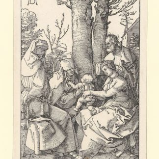 La Sainte Famille avec Joachim et sainte Anne - estampe - AD 1511 (A. Dürer) (monogr.) - btv1b532152870 — Dürer, Albrecht (1471-1528). Graveur | Tote