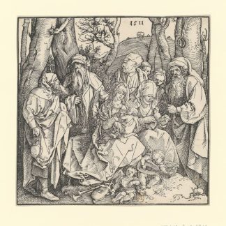 La Sainte Famille avec des angelots - estampe - 1511 (A. Dürer) - btv1b53215288f — Dürer, Albrecht (1471-1528). Graveur | Poster 24x36