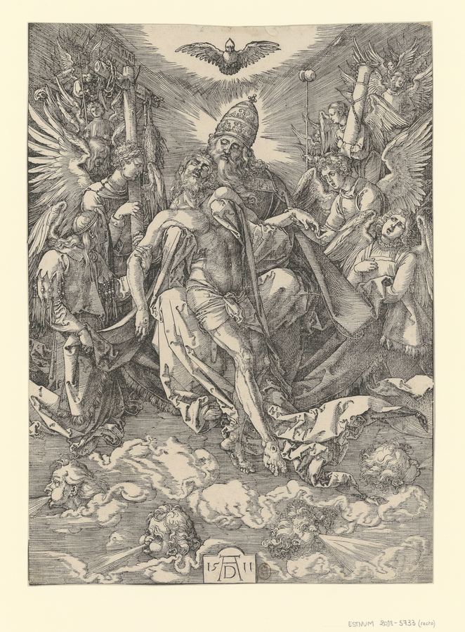 La Sainte Trinité - estampe - AD 1511 (Albrecht Dürer) (monogr.) - btv1b53215310b (1 of 2) — Dürer, Albrecht (1471-1528). Graveur | Poster 18x24