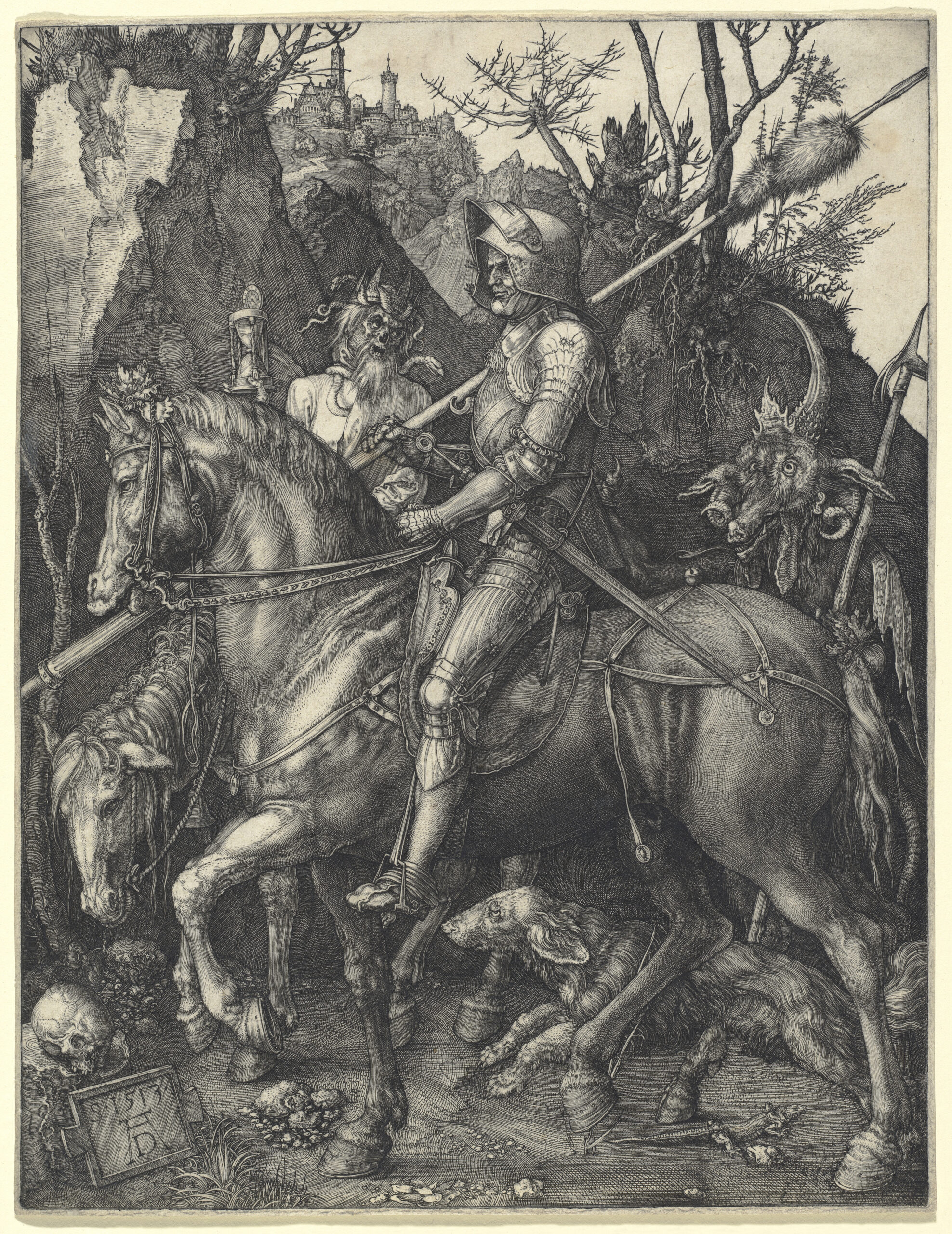 Dürer — Knight, Death and the Devil (1513) | Poster 18x24